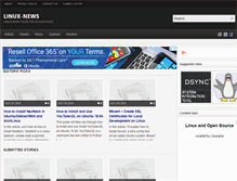 Tablet Screenshot of linux-news.org